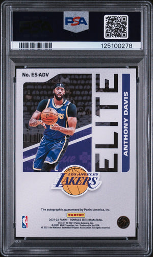Anthony Davis Auto /99 PSA 8 Autograph Elite Signatures 2021-22 21-22 