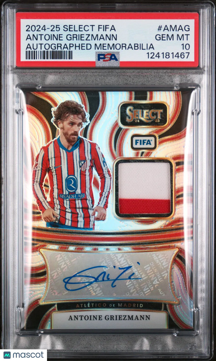 Antoine Griezmann Auto Memorabilia PSA 10 Autograph 2024-25 Select FIFA 