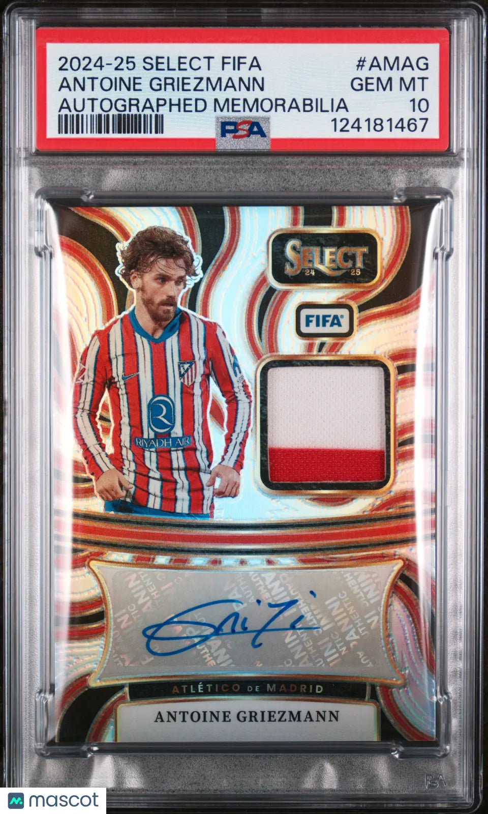 Antoine Griezmann Auto Memorabilia PSA 10 Autograph 2024-25 Select FIFA 
