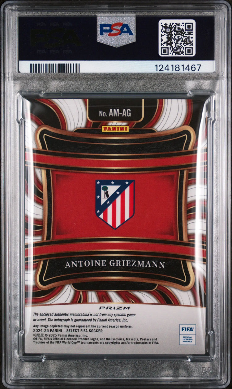 Antoine Griezmann Auto Memorabilia PSA 10 Autograph 2024-25 Select FIFA 