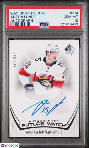 Anton Lundell Future Watch Auto PSA 10 Rookie Card Sale