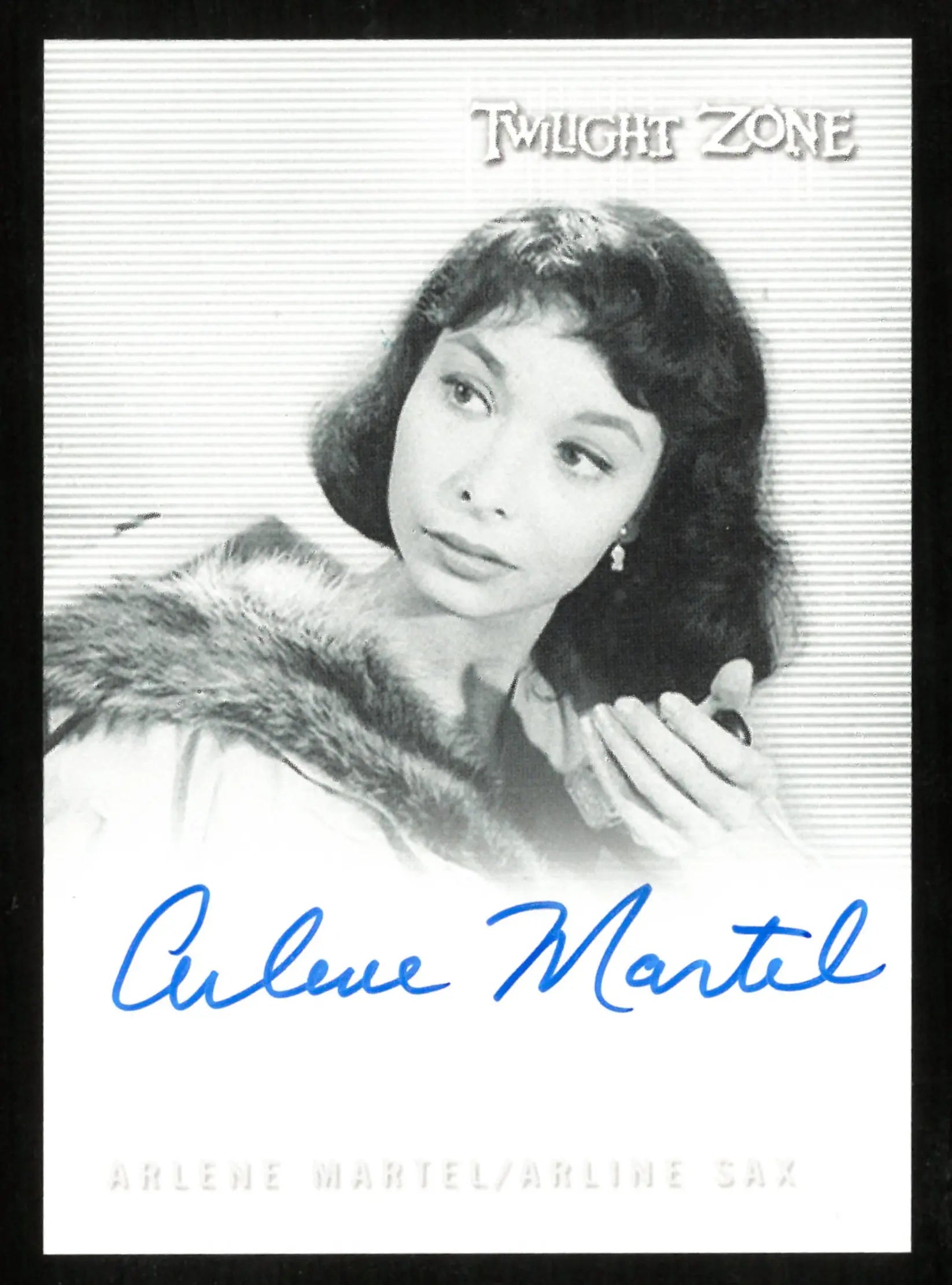 Arlene Martel/ Arline Sax as Girl in Bar Twilight Zone Auto Autograph #A-119 