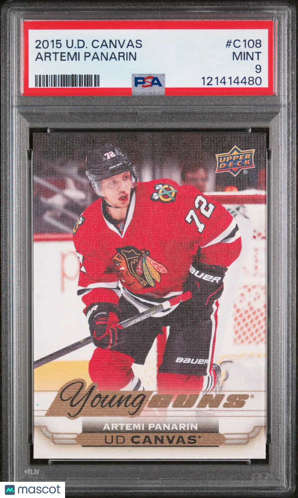 Artemi Panarin Young Guns RC Canvas PSA 9 Rookie 2015-16 15-16 UD Upper Deck 