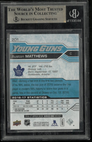 Auston Matthews Young Guns RC Rookie BGS 9.5 2016-17 UD Upper Deck 