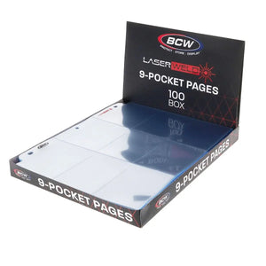 BCW LaserWeld 9-Pocket Page (100 CT Box) 