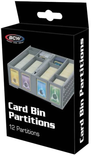 BCW Collectible Gray Card Bin Partitions