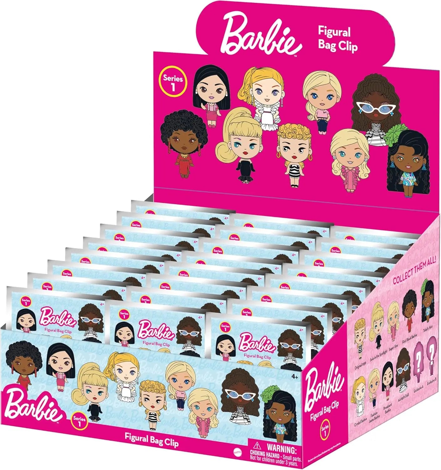 Barbie Series 1 3D Foam Bag Clip Collection 