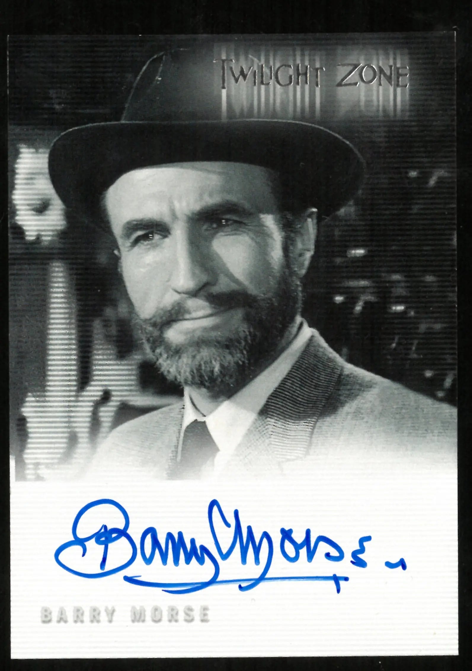 Barry Morse As Fitzgerald Fortune Twilight Zone Auto Autograph #A-66 