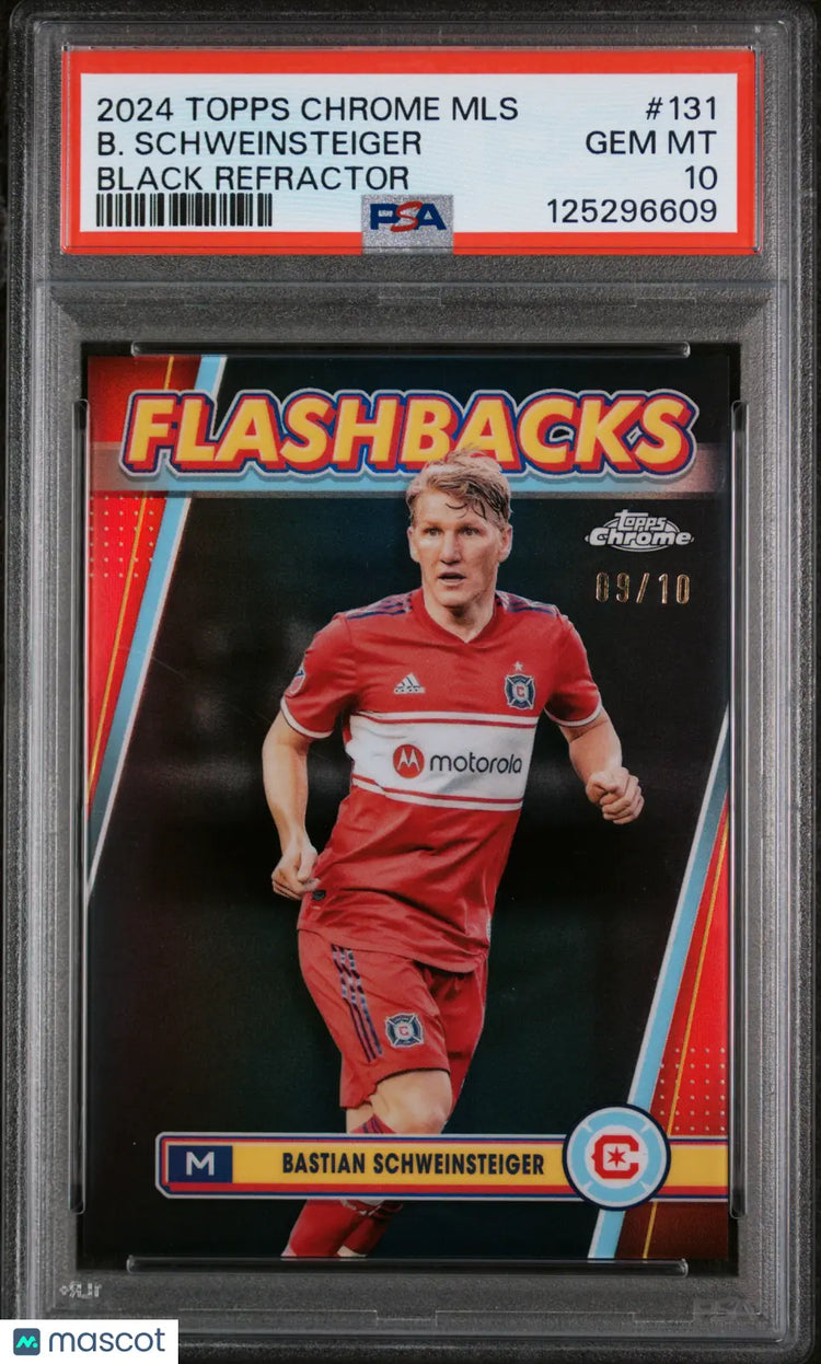 Bastian Schweinsteiger Black /10 PSA 10 Flashbacks 2024-25 Topps Chrome MLS 