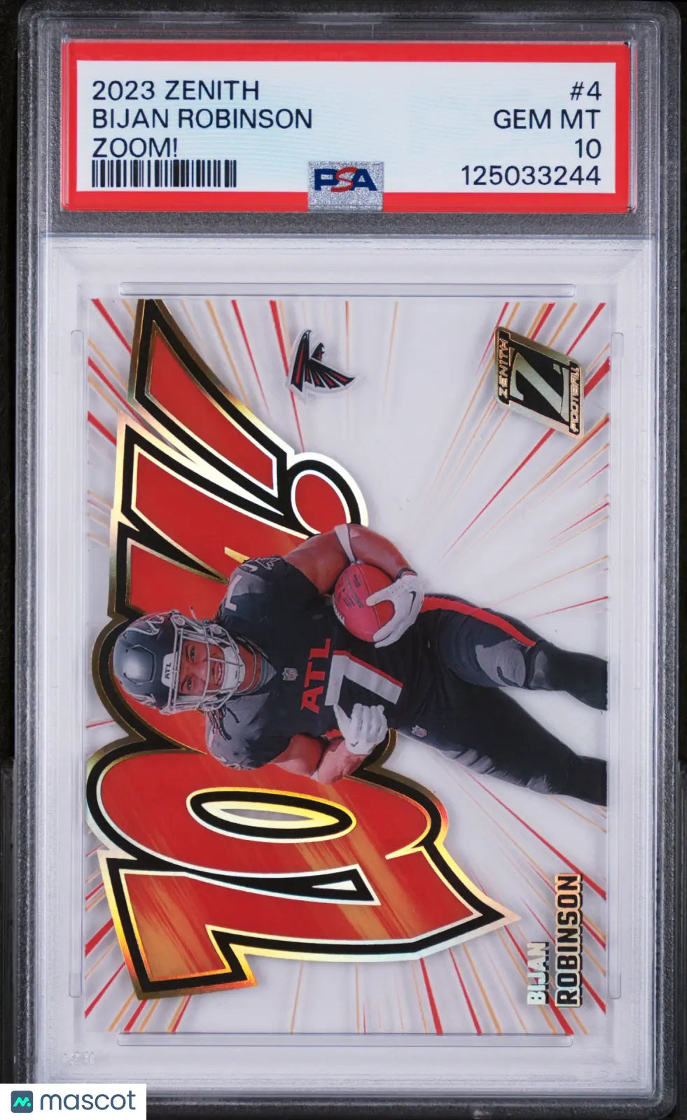 Bijan Robinson #4 PSA 10 2023 Panini Zenith Zoom! SP SSP 