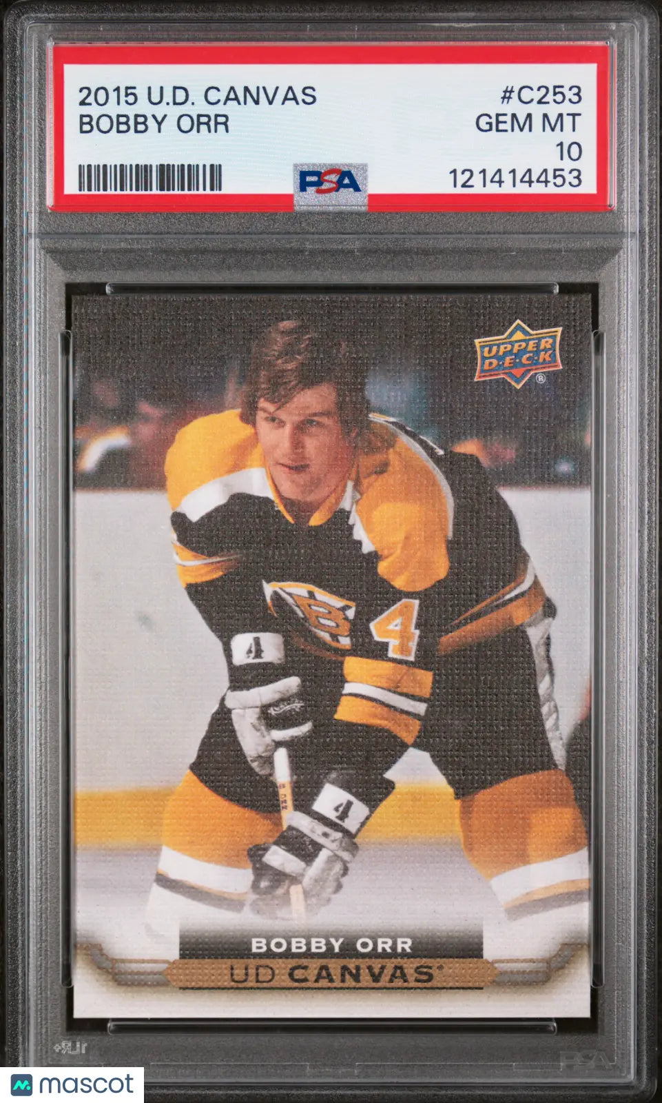 Bobby Orr UD Canvas Retired PSA 10 2015-16 15-16 Upper Deck Boston Bruins 