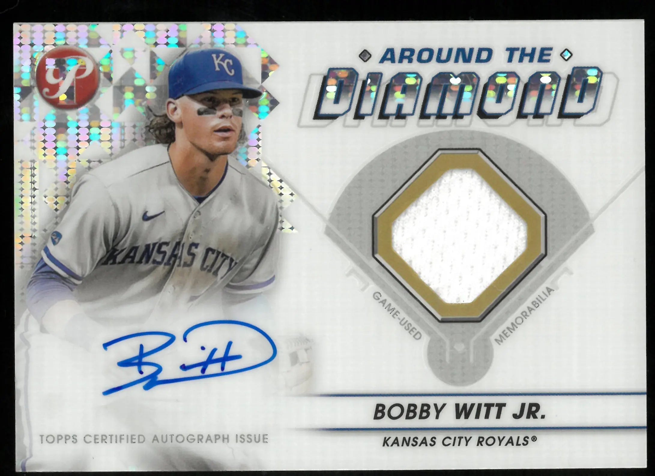 Bobby Witt Jr 2023 /99 Auto Jersey Topps Pristine Autograph 