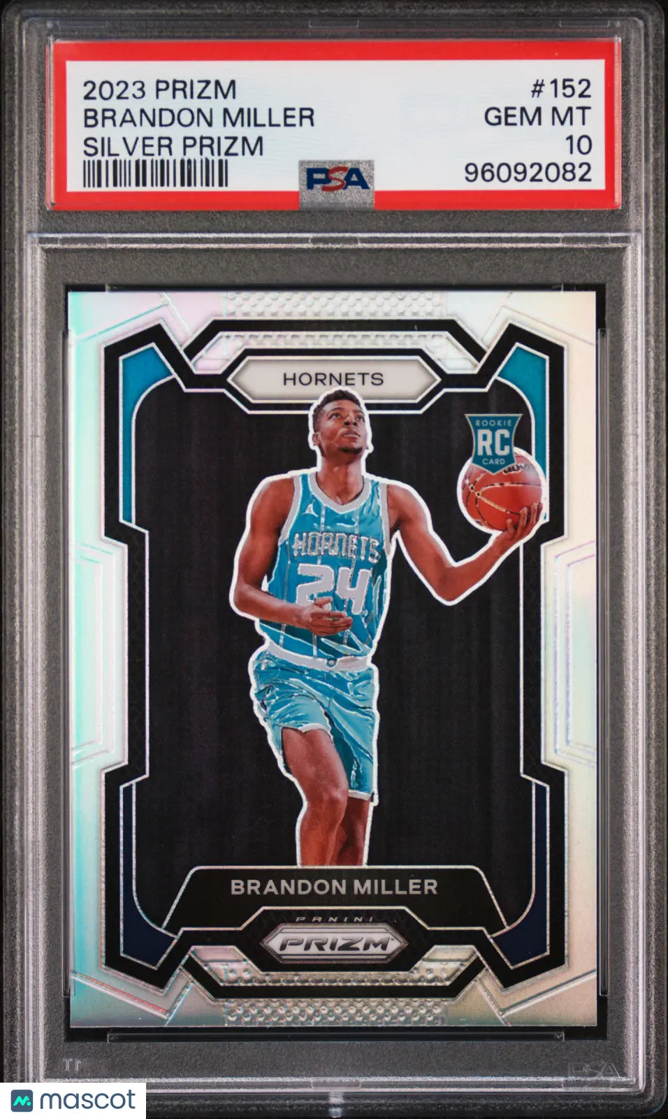 Brandon Miller PSA 10 Silver Prizm RC Rookie 2023-24 23-24 