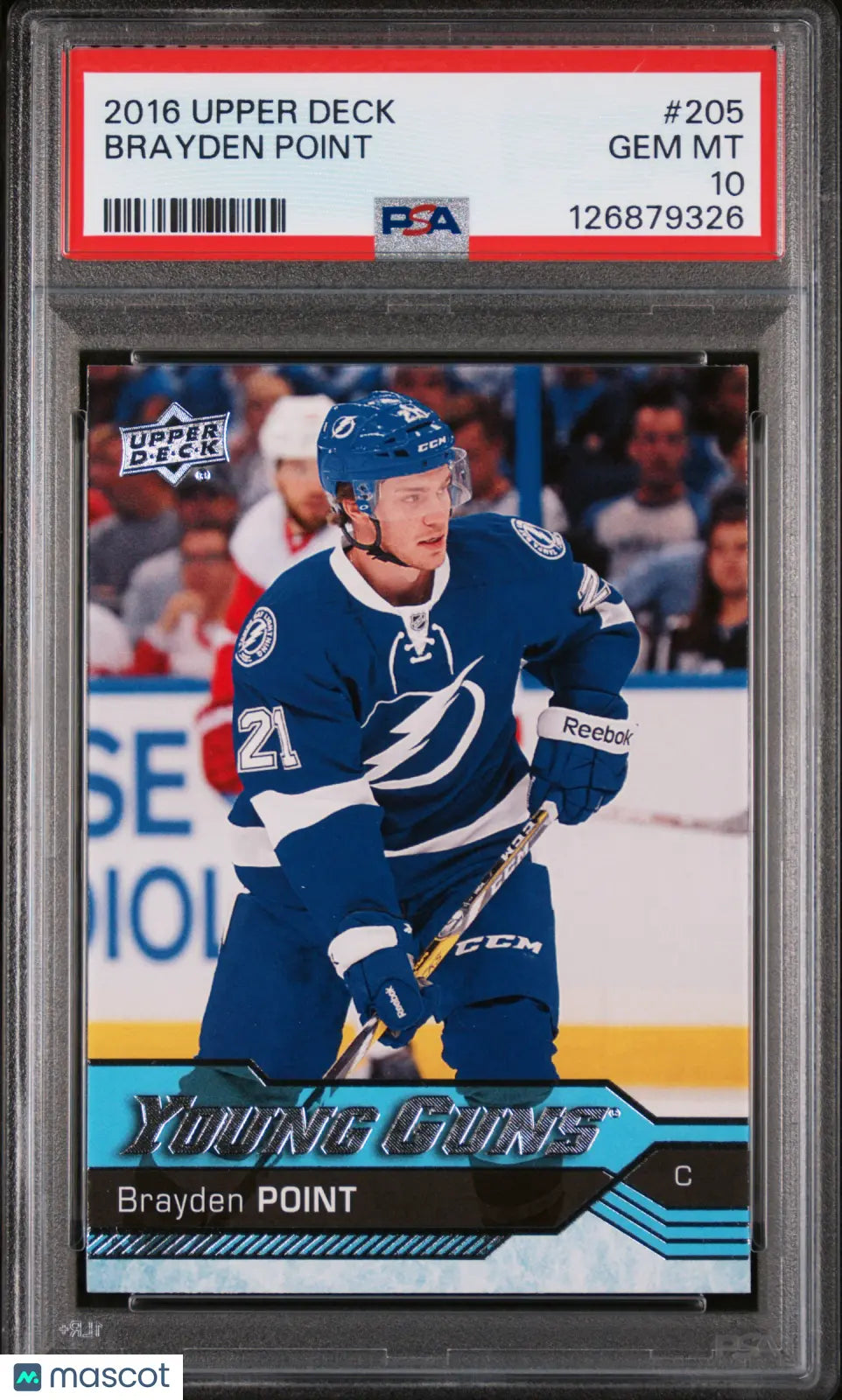 Brayden Point RC Rookie PSA 10 Young Guns UD Upper Deck 2016-17 16-17 