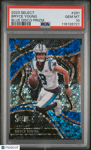 Bryce Young PSA 10 Blue Disco Prizm RC Rookie 2023 Select /25 