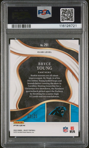 Bryce Young PSA 10 Blue Disco Prizm RC Rookie 2023 Select /25 