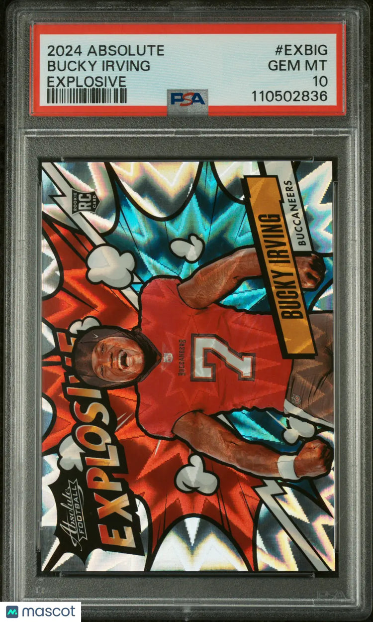 Bucky Irving PSA 10 2024 Panini Absolute Explosive SP SSP Case Hit 