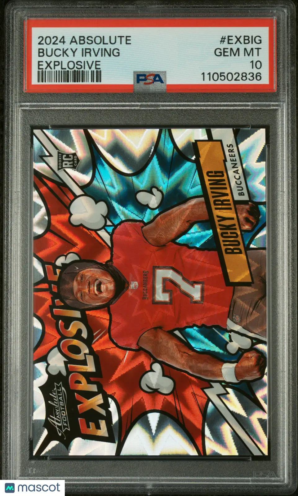Bucky Irving PSA 10 2024 Panini Absolute Explosive SP SSP Case Hit 