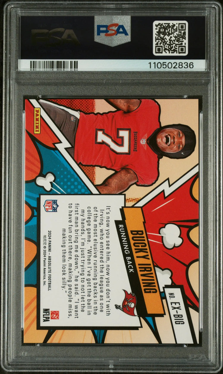 Bucky Irving PSA 10 2024 Panini Absolute Explosive SP SSP Case Hit 