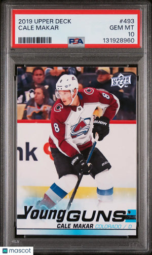 Cale Makar Young Guns PSA 10 RC Rookie 2019-20 19-20 UD Upper Deck 