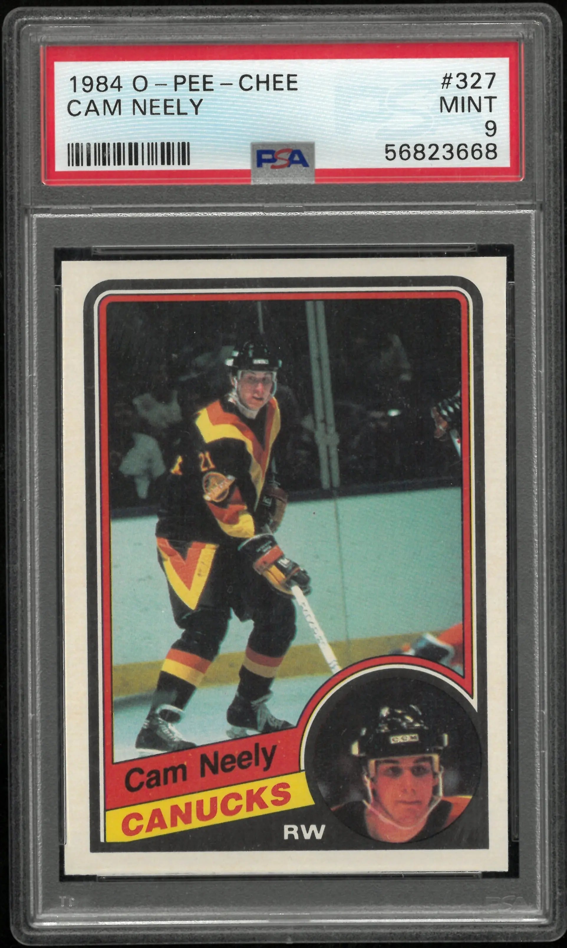 Cam Neely PSA 1984-85 RC Rookie 84-85 O Pee Chee OPC Canucks Bruins 