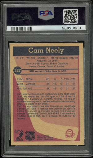 Cam Neely PSA 1984-85 RC Rookie 84-85 O Pee Chee OPC Canucks Bruins 