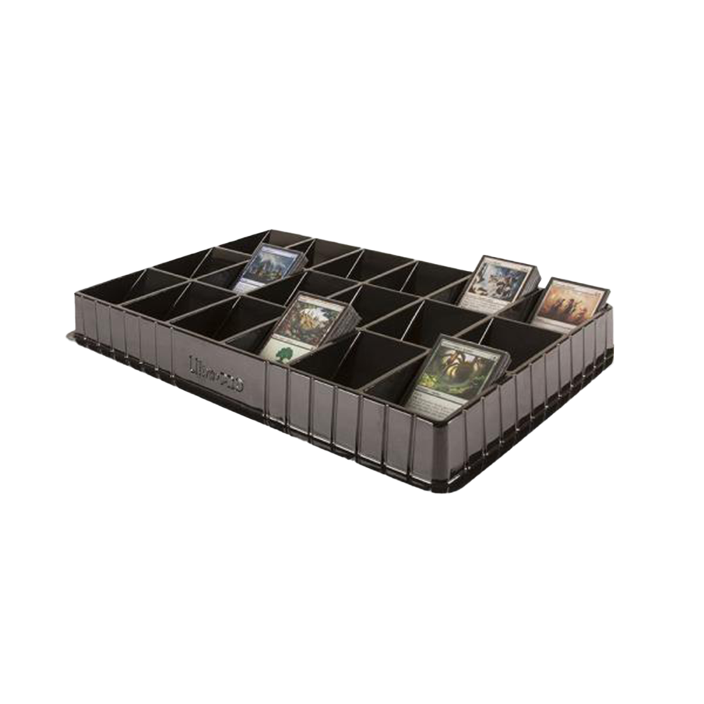 Card Sorting Tray With 18 Slanted Compartments 