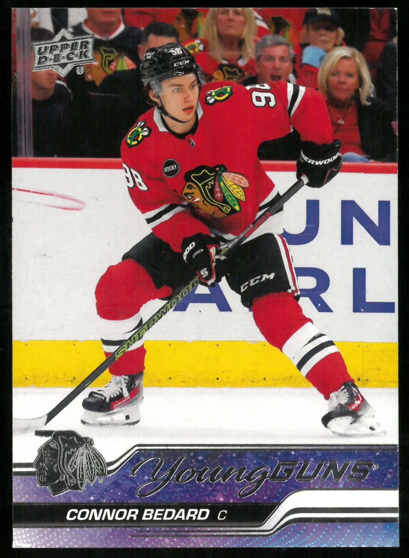 Connor Bedard Young Guns RC Rookie 2023-24 23-24 Upper Deck UD 