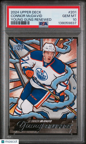 Connor McDavid #201 PSA 10 2024-25 Upper Deck Young Guns Renewed 
