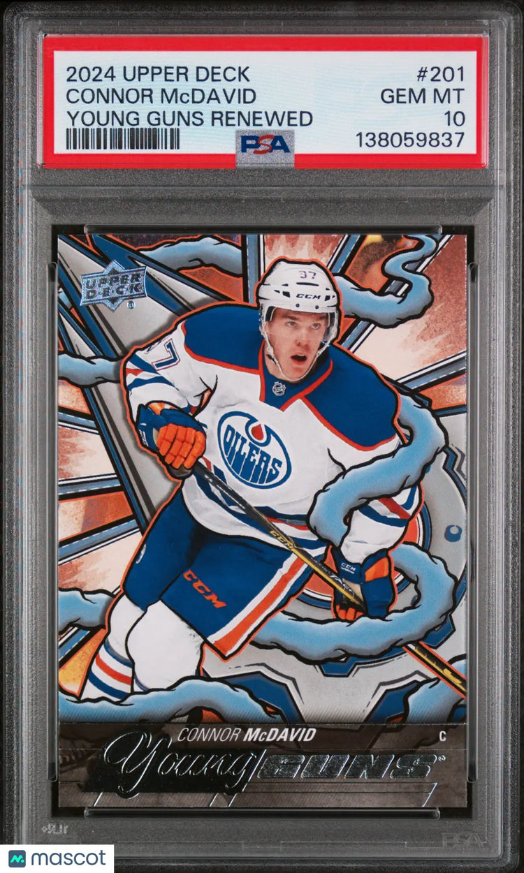 Connor McDavid #201 PSA 10 2024-25 Upper Deck Young Guns Renewed 