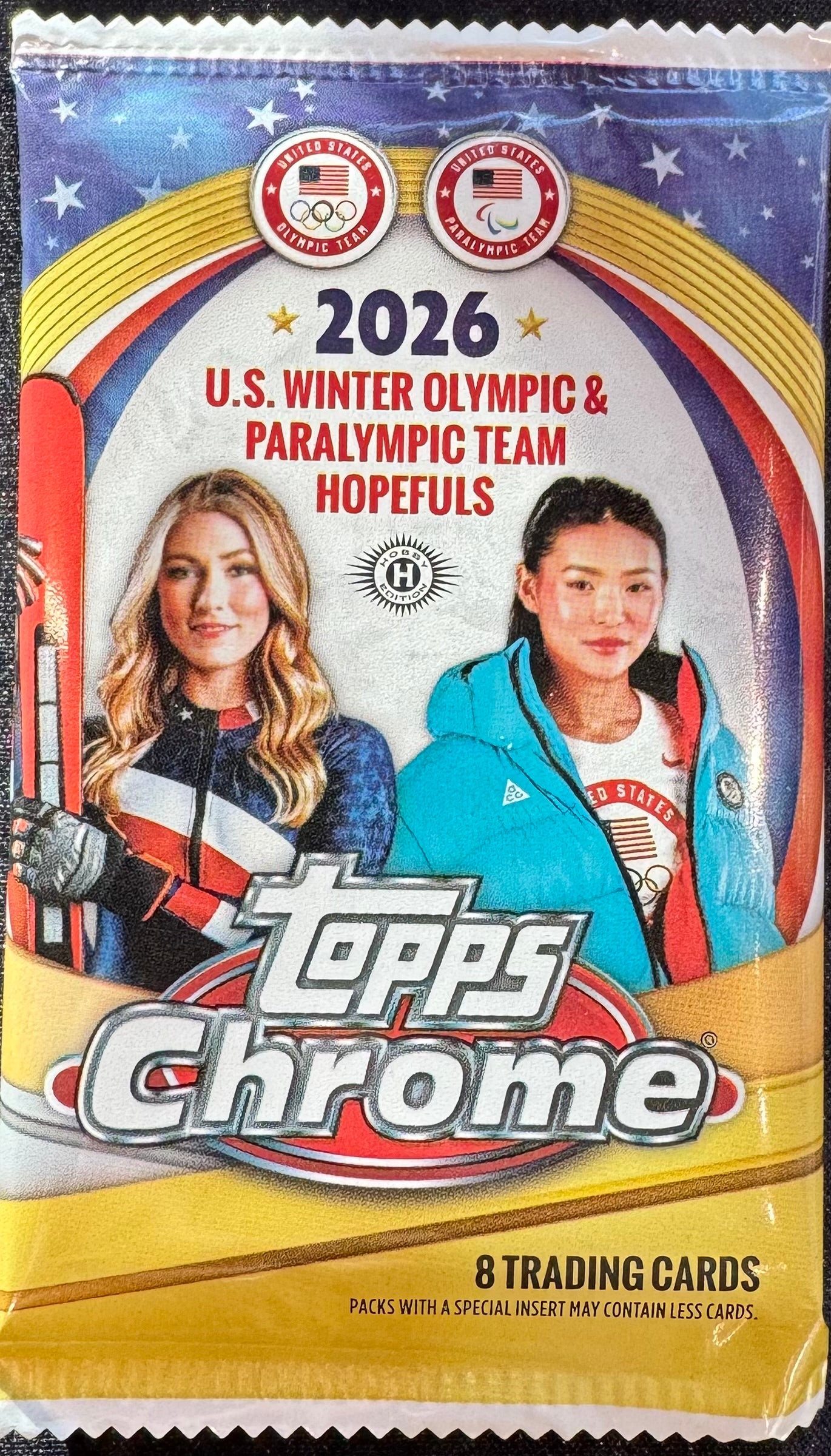 2026 Topps Chrome U.S. Olympics Hobby Packs (Single Packs Sales)