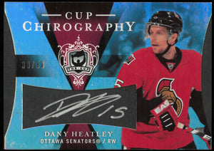 Dany Heatley /50 Auto The Cup Chirography 2007-08 UD Autograph 