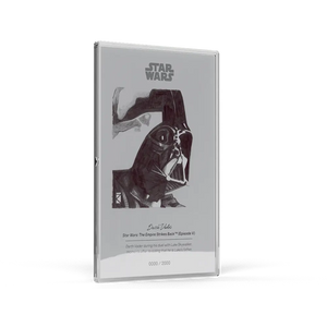 Darth Vader Sketch Art Silver Foil Collectible 