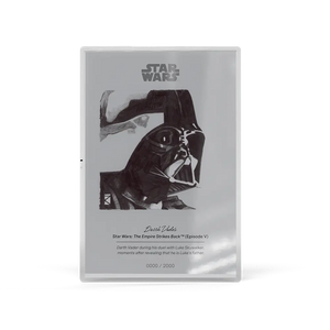 Darth Vader Sketch Art Silver Foil Collectible 