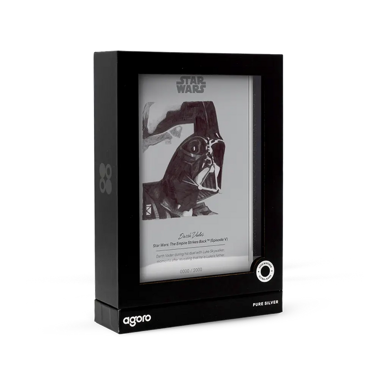 Darth Vader Sketch Art Silver Foil Collectible 