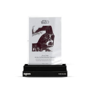 Darth Vader Sketch Art Silver Foil Collectible 