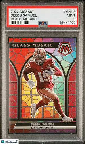 Deebo Samuel Glass Mosaic PSA 9 2022 Panini 49ers 