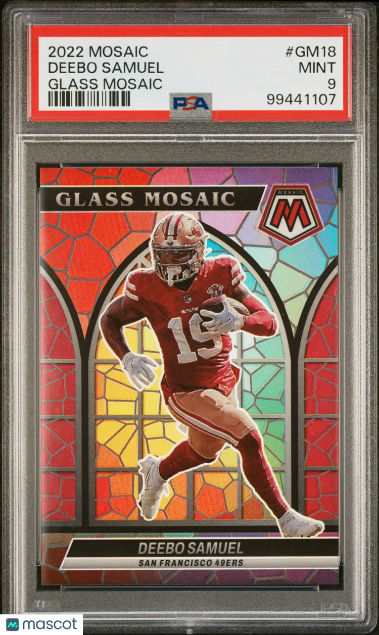 Deebo Samuel Glass Mosaic PSA 9 2022 Panini 49ers 