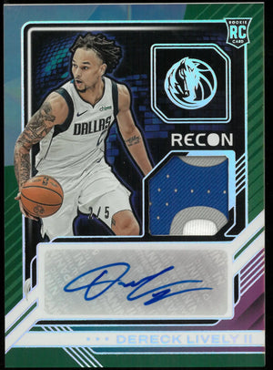 Dereck Lively II 2023-24 Recon RC Rookie Jersey Auto 