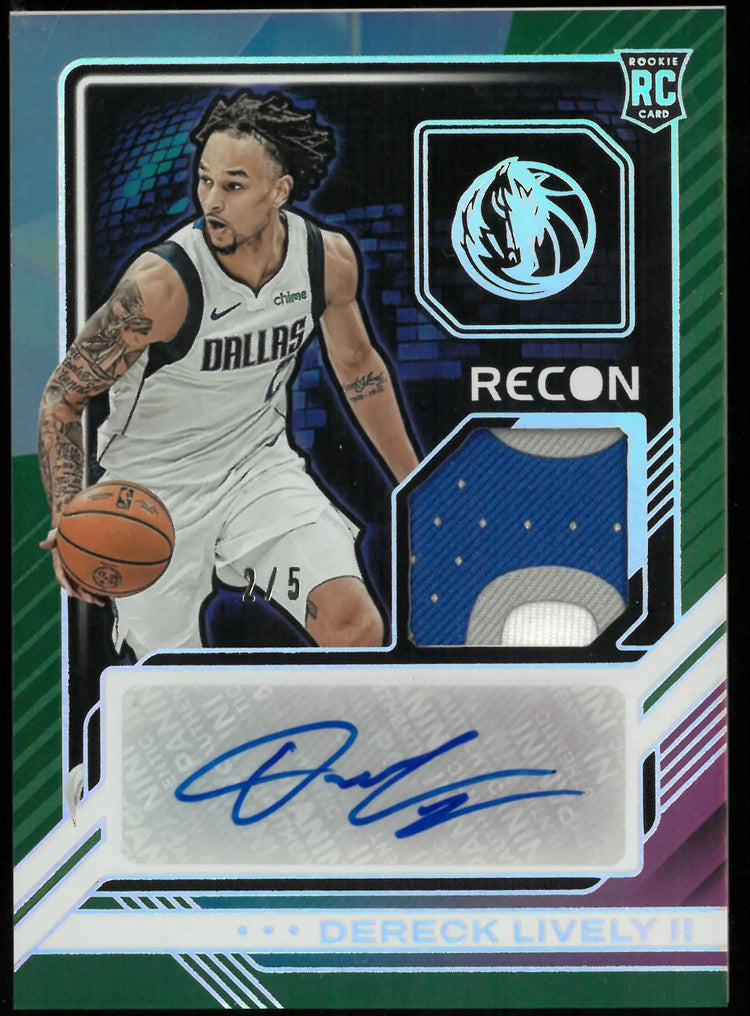 Dereck Lively II 2023-24 Recon RC Rookie Jersey Auto 