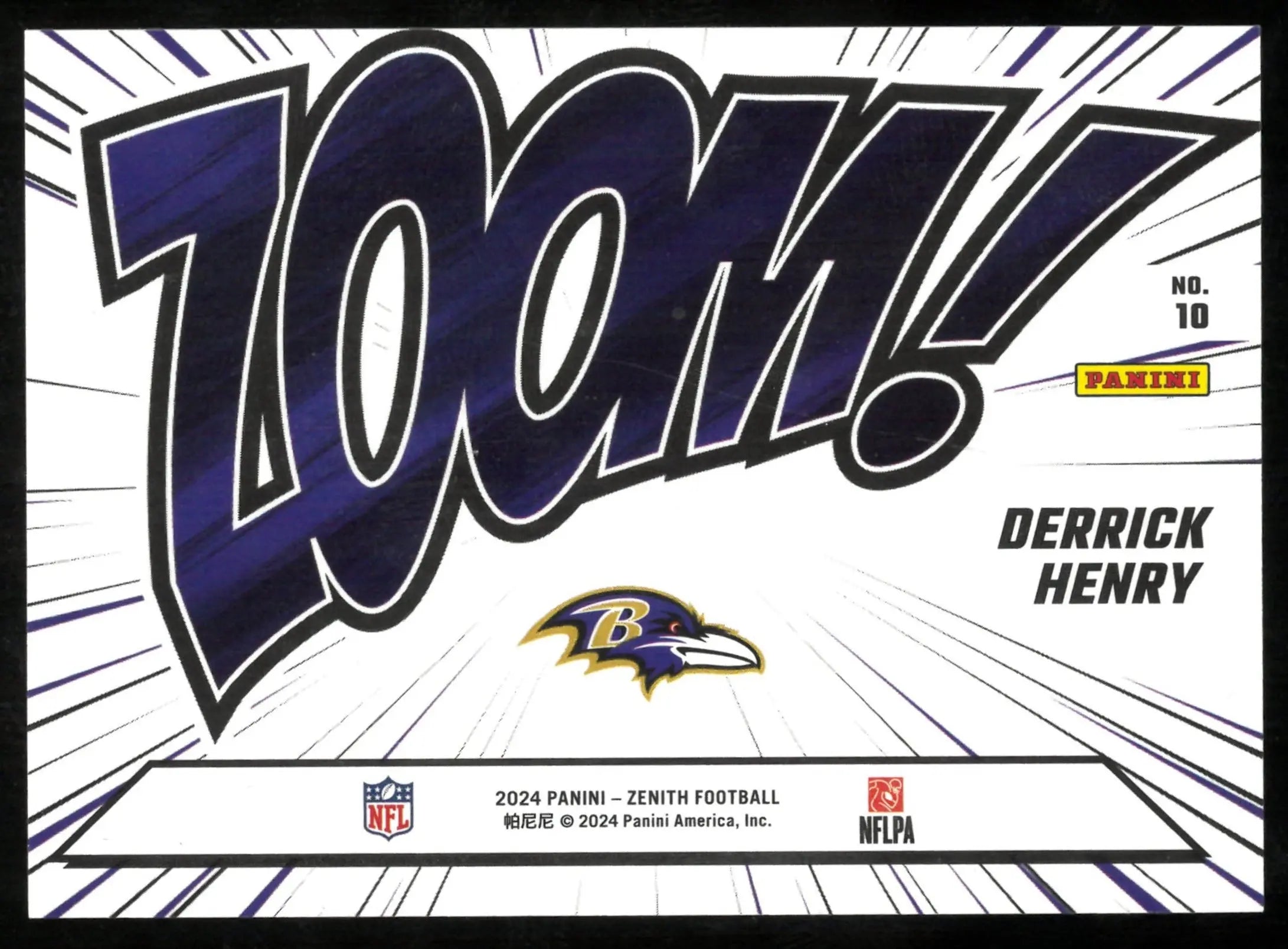 Derrick Henry ZOOM! 2024 Panini Zenith SP SSP /25 