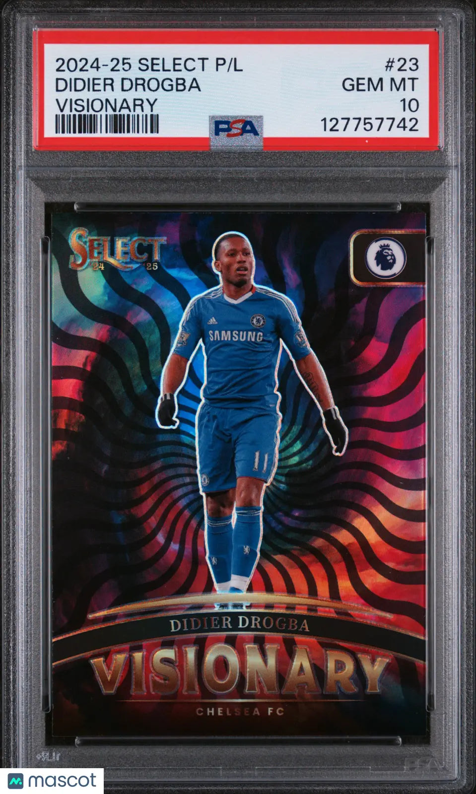 Didier Drogba SP SSP PSA 10 Visionary 2024-25 Panini Select Premier League 