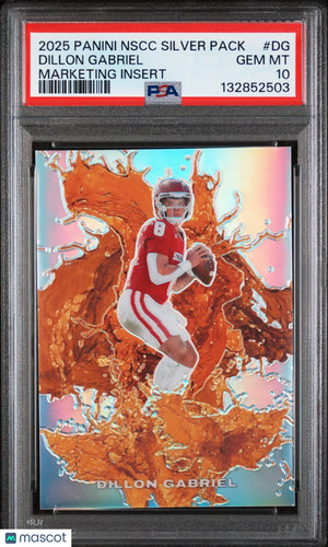 Dillon Gabriel /99 PSA 10 NSCC Silver Pack Marketing Insert 