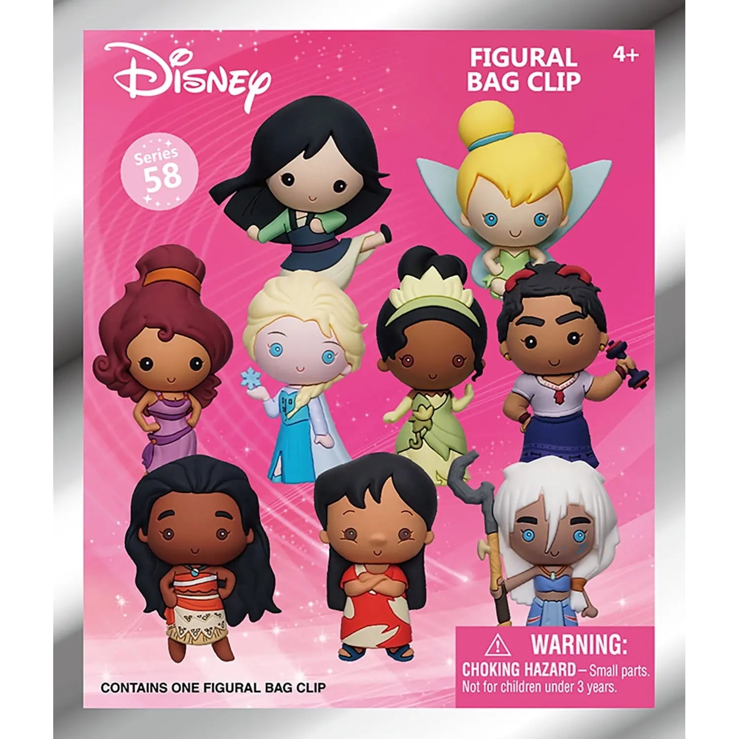 Disney Girl Power 3D Foam Bag Clips 