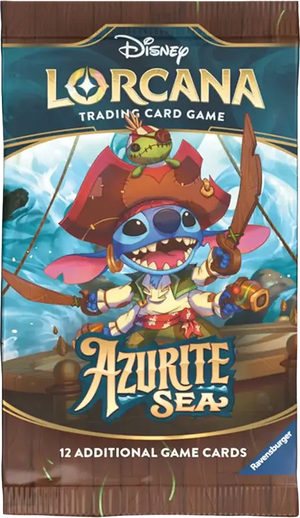 Disney Lorcana Azurite Sea Booster Pack (Single Pack Sales) 