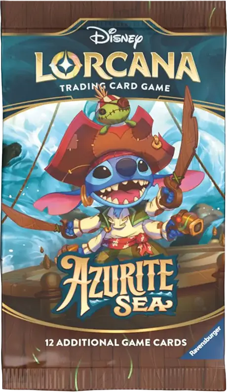 Disney Lorcana Azurite Sea Booster Pack (Single Pack Sales) 