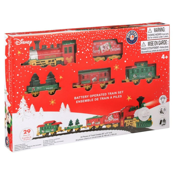 Disney Mickey Mouse Holiday Mini Train by Lionel - 29-Piece Set