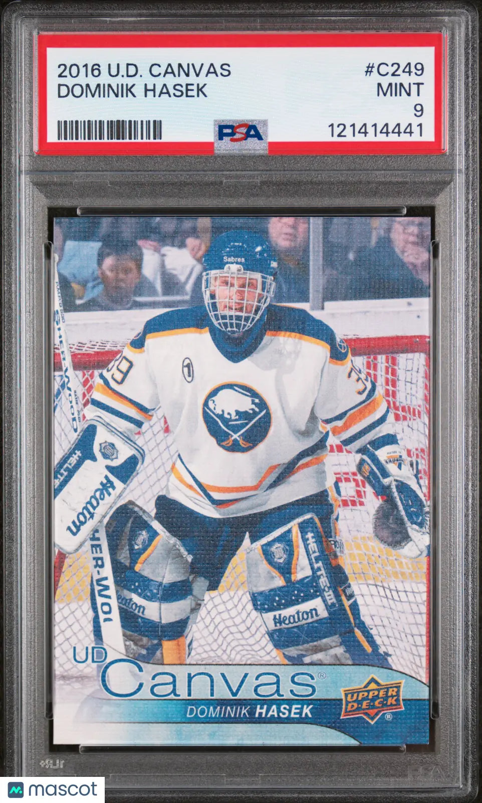 Dominik Hasek UD Canvas PSA 9 2016-17 16-17 Upper Deck Retired SP Sabres Buffalo 