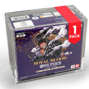 EVORETRO Acrylic Case Display for Bandai One Piece OPP 4-6 TCG Booster Box English Pack of 1 