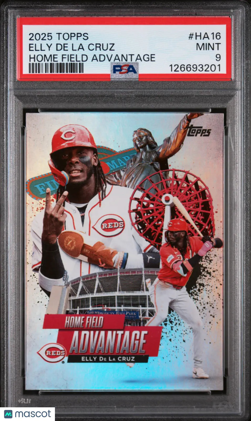 Elly De La Cruz PSA 9 Home Field Advantage SP RC Rookie 2025 Topps 
